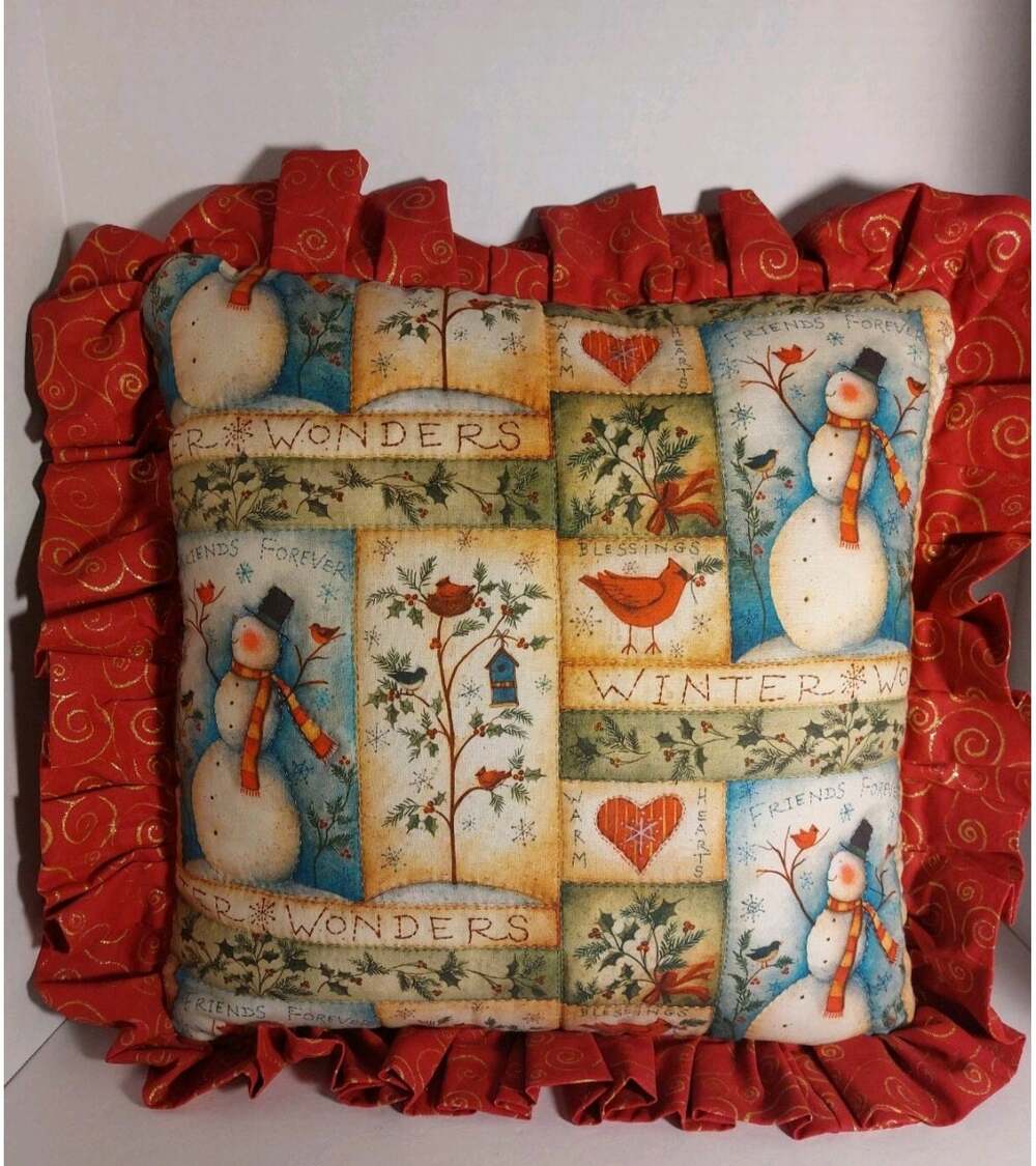 Festive Christmas Pillow